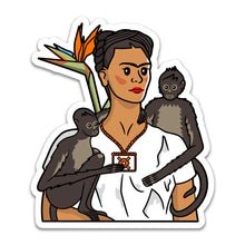 Load image into Gallery viewer, Sticker | Frida Kahlo : Self Portrait With Monkeys
