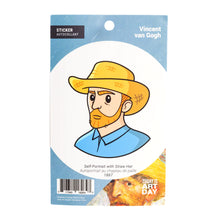 Load image into Gallery viewer, Sticker | Vincent van Gogh : Self Portrait With Straw Hat
