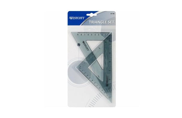 Westcott Triangle Ruler Set