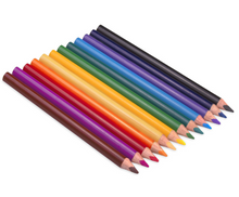 Load image into Gallery viewer, Jovi COLORED PENCILS Estuche 12 lápices de madera triangulares JUMBO colores surtidos
