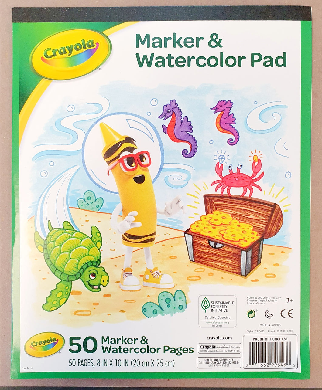 Crayola Marker & Watercolor Pad 8