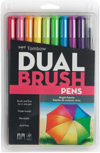 Load image into Gallery viewer, TOMBOW | DUAL BRUSH PENS 10 BRIGHT PALETTE
