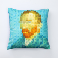 Load image into Gallery viewer, Cushion Cover - Pixel Art - Van Gogh

