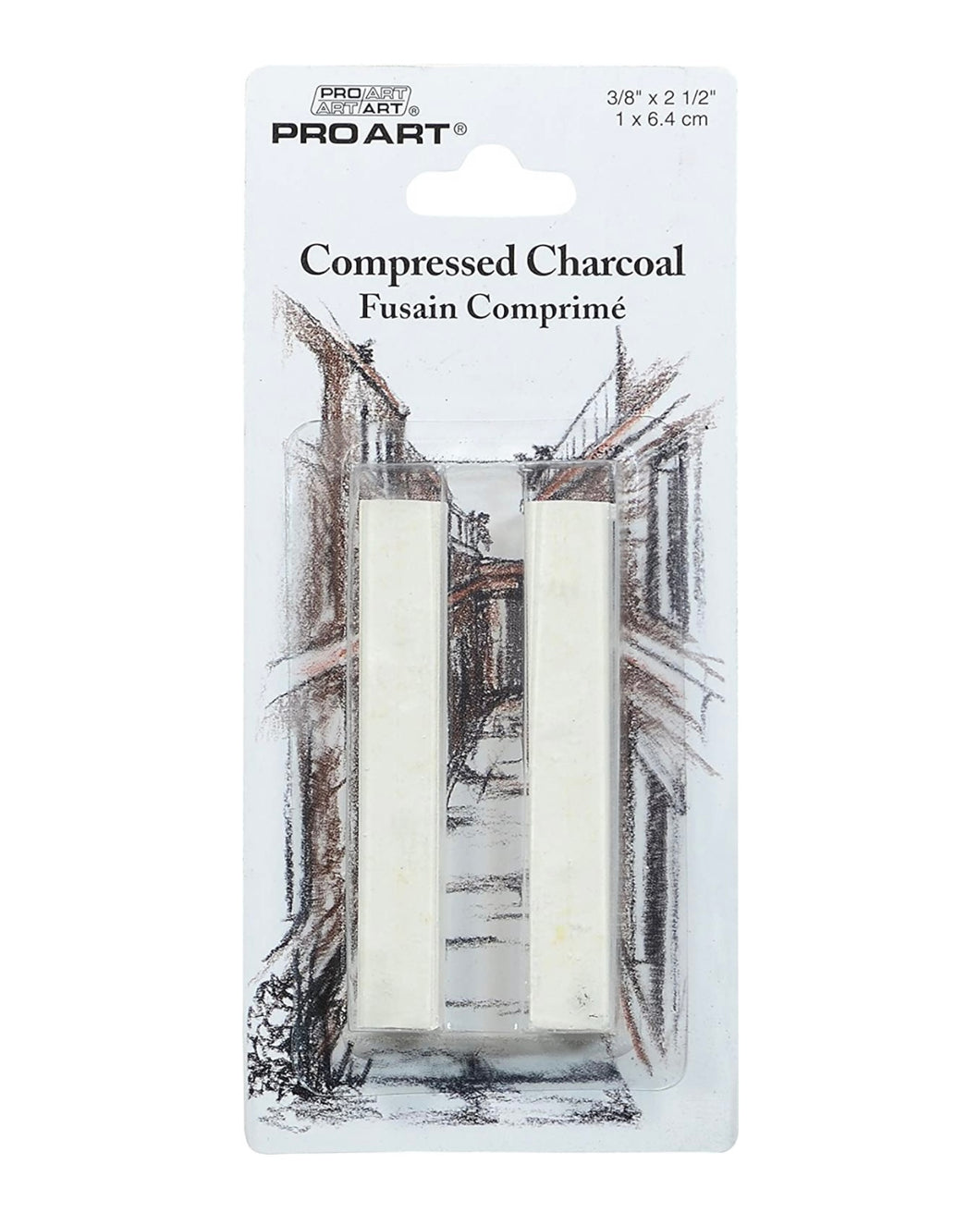 Pro Art Compressed Charcoal White 2 PC