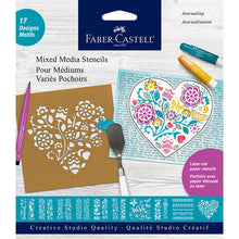 Load image into Gallery viewer, Faber-Castell Mixed Media Stencils Journaling
