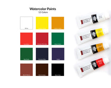 Load image into Gallery viewer, Royal &amp; Langnickel Essentials -  Artist Watercolor Paint 12ml, 12 Pack
