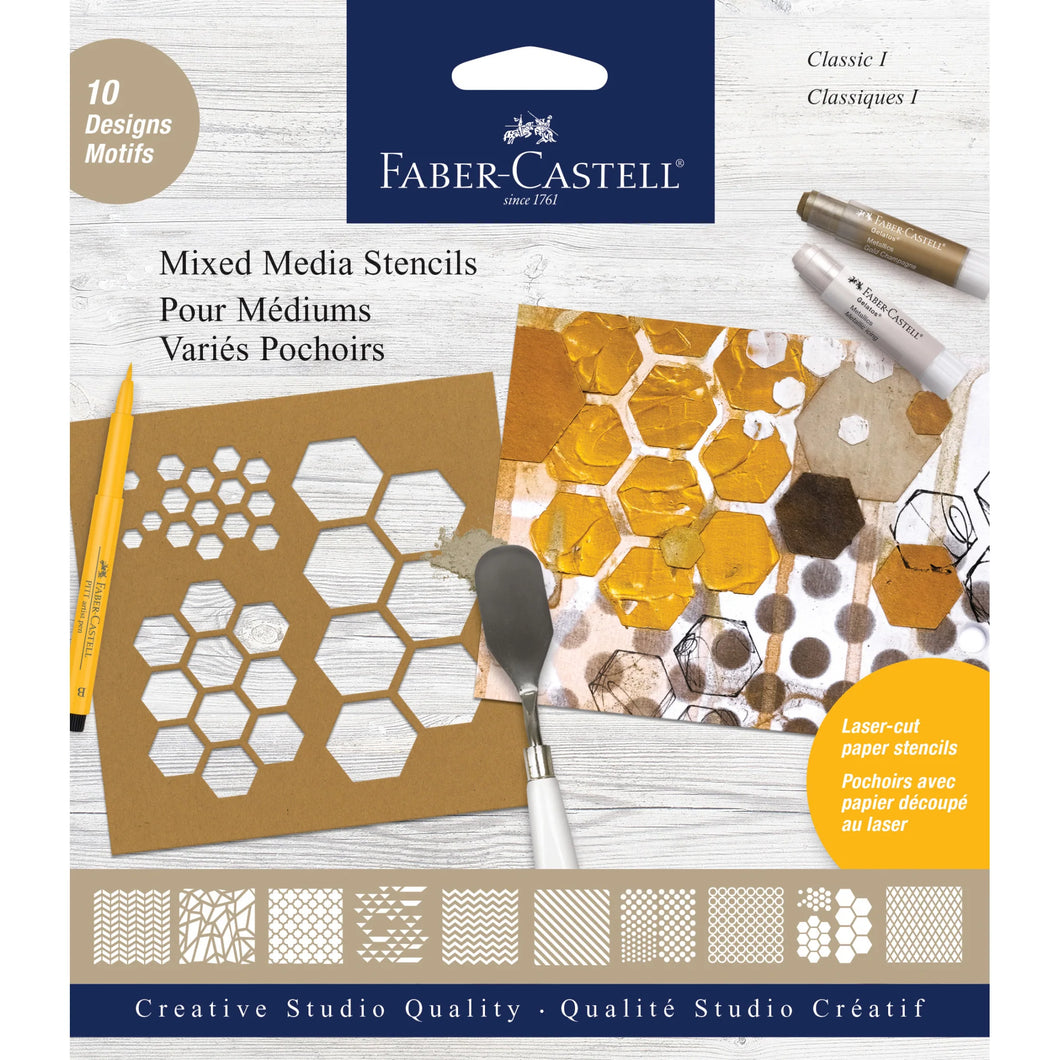 Faber-Castell Mixed Media Stencils Inspiration