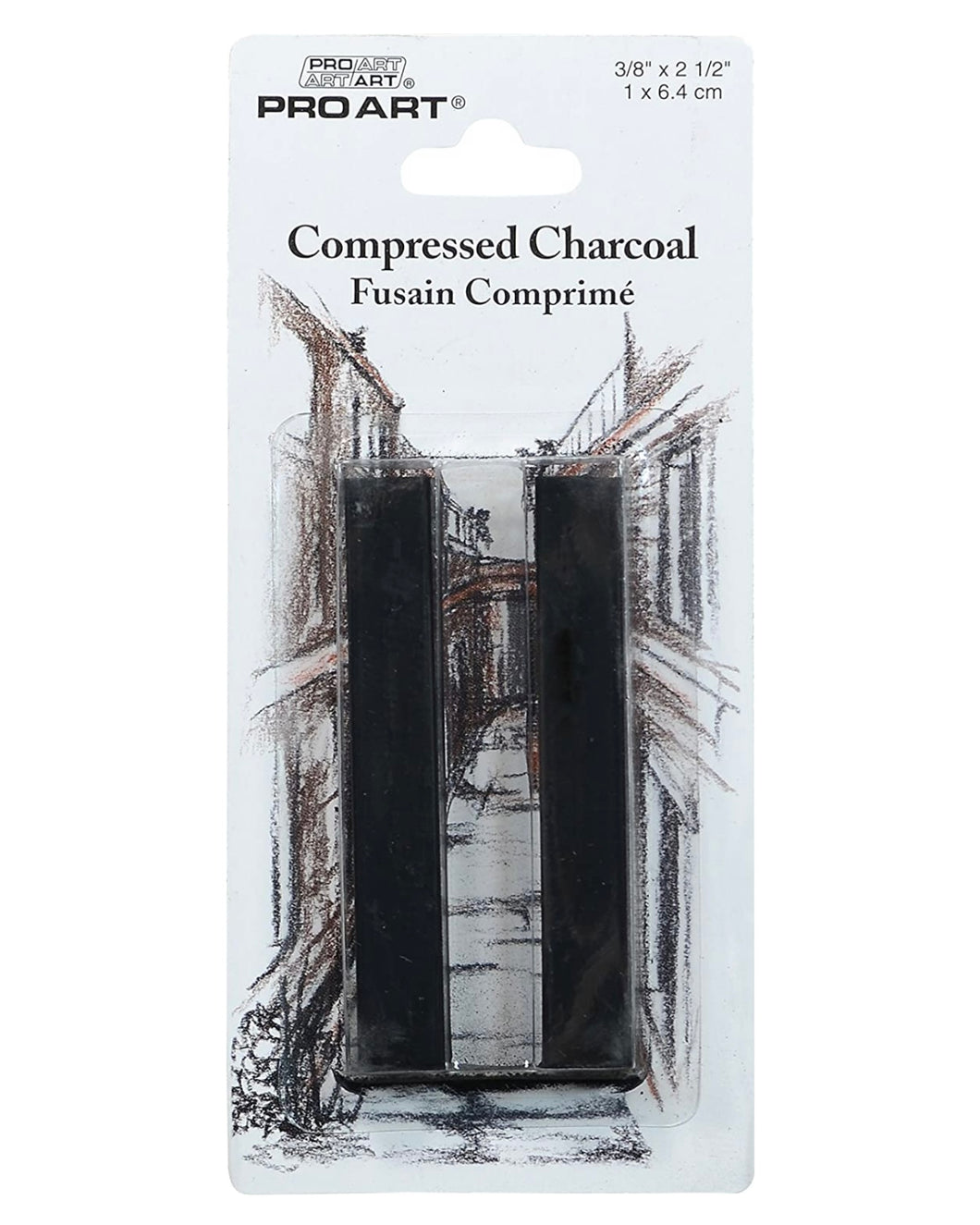 Pro Art Compressed Charcoal Black 2 PC