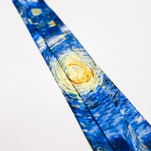 Load image into Gallery viewer, Corbata Starry Night Van Gogh
