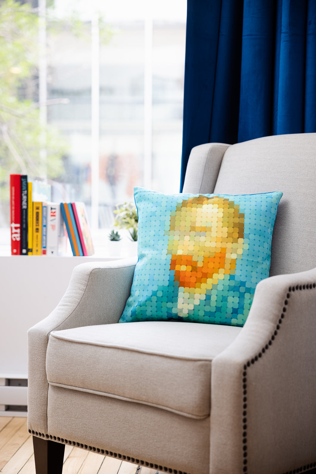 Cushion Cover - Pixel Art - Van Gogh