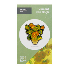 Load image into Gallery viewer, Pin Vicent van Gogh Sunflowers
