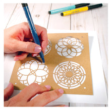 Load image into Gallery viewer, Faber-Castell Mixed Media Stencils Mandala
