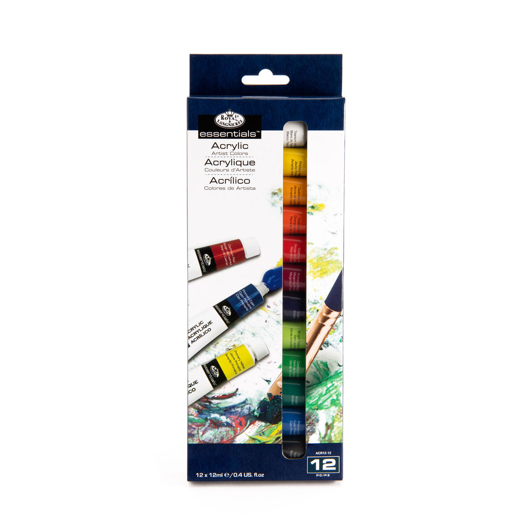 Royal & Langnickel Essentials -  Artist Acrylic Paint 12ml, 12 Pack