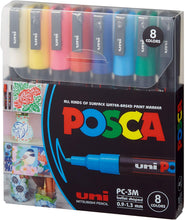 Load image into Gallery viewer, POSCA Paint Marker Sets, 8-Color PC-3M Fine Set
