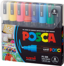 Load image into Gallery viewer, POSCA Paint Marker Sets, 8-Color PC-5M Medium Set
